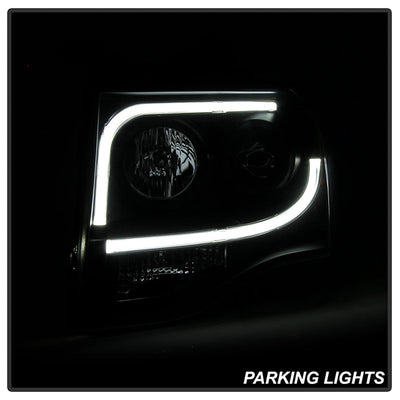 Spyder Ford Expedition 07-13 Projector Headlights Light Tube DRL Blk PRO-YD-FE07-LTDRL-BK 5079503