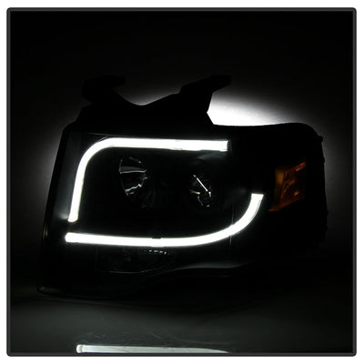 Spyder Ford Expedition 07-13 Projector Headlights Light Tube DRL Blk PRO-YD-FE07-LTDRL-BK 5079503