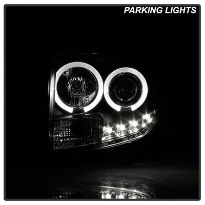 Spyder Ford Escape 08-12 Projector Headlights Halogen Model Only - DRL Black PRO-YD-FES08-DRL-BK 5074225