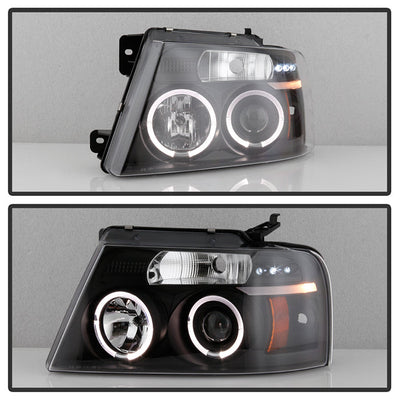 Spyder Ford F150 04-08 Projector Headlights Version 2 LED Halo LED Blk PRO-YD-FF15004-HL-G2-BK 5010209