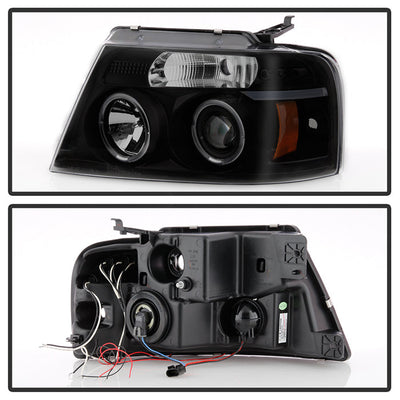 Spyder Ford F150 04-08 Projector Headlights Version 2 LED Halo LED Blk Smke PRO-YD-FF15004-HL-G2-BSM 5078421