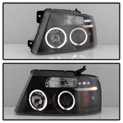 Spyder Ford F150 04-08 Projector Headlights Version 2 LED Halo LED Blk Smke PRO-YD-FF15004-HL-G2-BSM 5078421