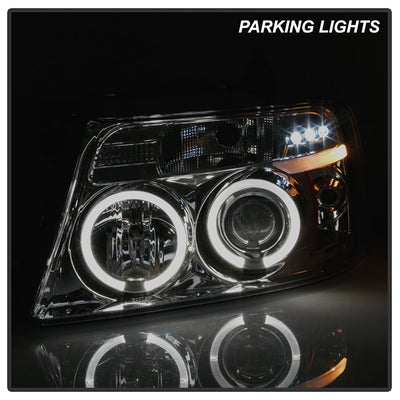 Spyder Ford F150 04-08 Projector Headlights Version 2 LED Halo LED Smke PRO-YD-FF15004-HL-G2-SM 5010223