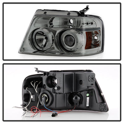 Spyder Ford F150 04-08 Projector Headlights Version 2 LED Halo LED Smke PRO-YD-FF15004-HL-G2-SM 5010223