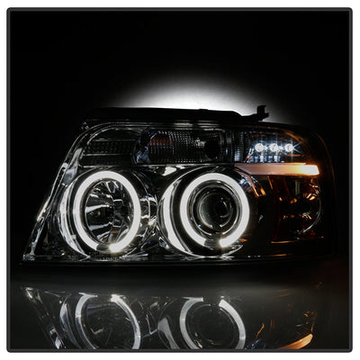 Spyder Ford F150 04-08 Projector Headlights Version 2 LED Halo LED Smke PRO-YD-FF15004-HL-G2-SM 5010223