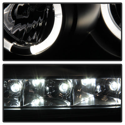 Spyder Ford F150 09-14 Projector Headlights Halogen Model- LED Halo LED Blk PRO-YD-FF15009-HL-BK 5010230