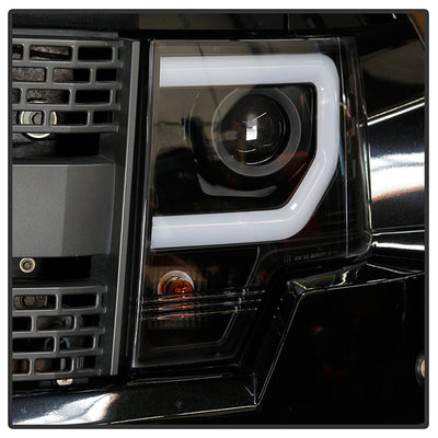 Spyder Ford F150 09-14 Projector Headlights Halogen Model- Light Bar DRL Blk PRO-YD-FF15009-LBDRL-BK 5077592