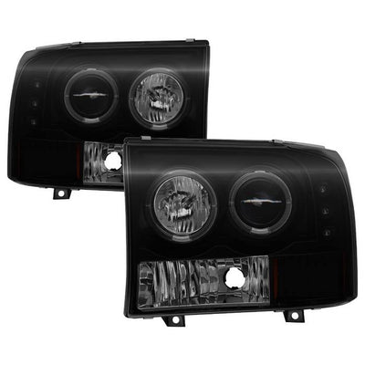 Spyder Ford F250 Super Duty 99-04 Projector Version 2 LED Halo LED Blk Smke PRO-YD-FF25099-1P-G2-BSM 5078452