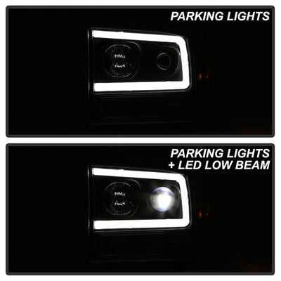 SPYDER Ford F-250 99-04/Excursion 00-04 1 Piece LED Headlights - Black PRO-YD-FF25099V2PL-BK 5088062