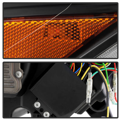 SPYDER 15-17 Ford Mustang LED Headlights - Black (PRO-YD-FM15AP-GRSB-SET-BK) 5089335