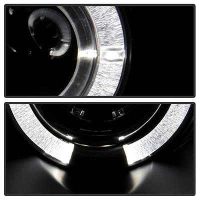 Spyder Ford Mustang 99-04 Projector Headlights LED Halo Black High H1 Low H1 PRO-YD-FM99-1PC-AM-BK 5010445