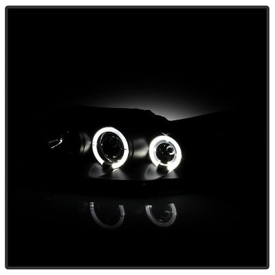 Spyder Ford Mustang 99-04 Projector Headlights LED Halo Black High H1 Low H1 PRO-YD-FM99-1PC-AM-BK 5010445
