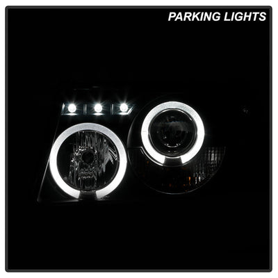 Spyder Ford Ranger 01-11 1PC Projector Headlights LED Halo LED Blk Smke PRO-YD-FR01-1PC-HL-BSM 5078476