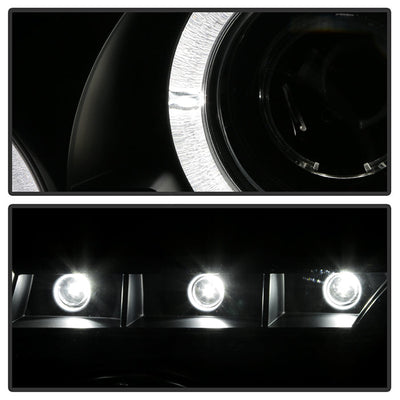 Spyder Ford Ranger 01-11 1PC Projector Headlights LED Halo LED Blk Smke PRO-YD-FR01-1PC-HL-BSM 5078476