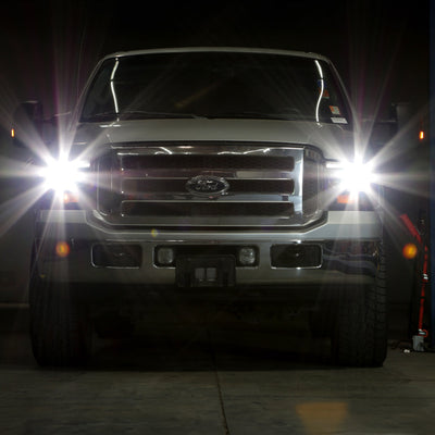 Spyder Ford F250/350/450 05-07 Projector Headlights - Light Bar DRL LED - Black PRO-YD-FS05V2-LB-BK 5084507