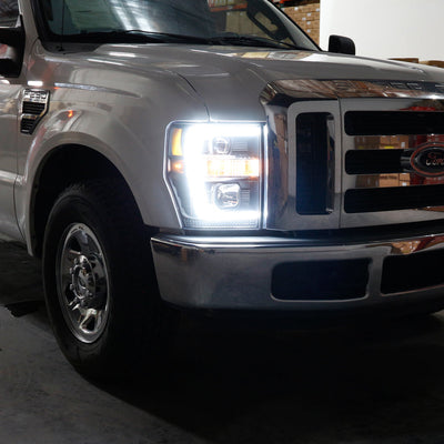 Spyder Ford F-250/350/450 08-10 V2 High-Power LED Headlights-Switch Back-Black PRO-YD-FS08PL-SBLB-BK 5087751