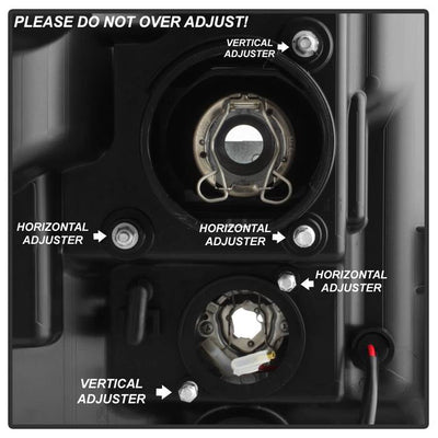 Spyder Ford F-250/F-350/F450 Super Duty 11-16 V2 Projector Headlights - Black (PRO-YD-FS11V2-LB-BK) 5084460