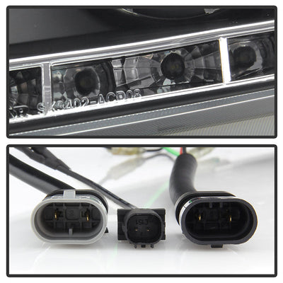 Spyder Honda Accord 08-12 4Dr Projector Headlights- LED Halo DRL Blk PRO-YD-HA08-4D-HL-BK 5010667