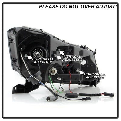 Spyder Honda Accord 08-12 4Dr Projector Headlights- LED Halo DRL Blk PRO-YD-HA08-4D-HL-BK 5010667