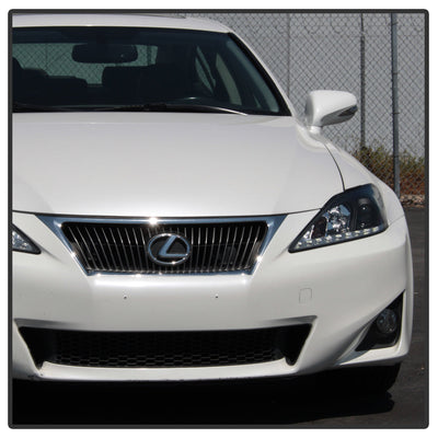 Spyder Lexus IS 250/350 2006-2010 Projector Headlights DRL Black PRO-YD-LIS06-DRL-BK 5080059