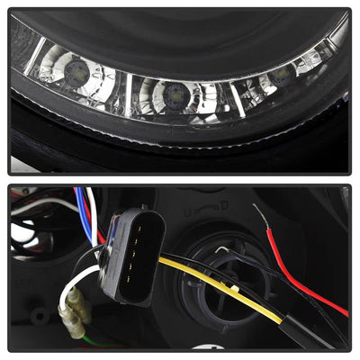 Spyder Mercedes Benz CLK 03-09 Projector Halogen Model- LED Halo DRL Blk PRO-YD-MBCLK03-DRL-BK 5038036