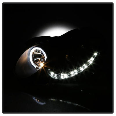Spyder Mercedes Benz CLK 03-09 Projector Halogen Model- LED Halo DRL Blk PRO-YD-MBCLK03-DRL-BK 5038036