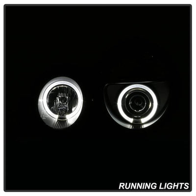 Spyder Mercedes Benz E-Class 95-99 Projector Headlights LED Halo Blk PRO-YD-MBW21095-HL-BK 5011275