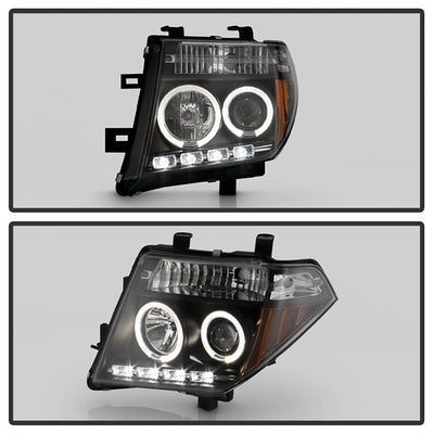 Spyder Nissan Frontier 05-08 Projector Headlights LED Halo LED Blk PRO-YD-NF05-HL-BK 5011527