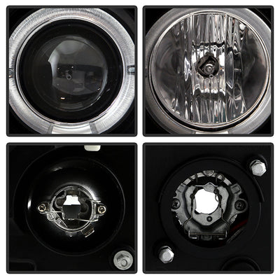 Spyder Nissan Frontier 05-08 Projector Headlights LED Halo LED Blk PRO-YD-NF05-HL-BK 5011527