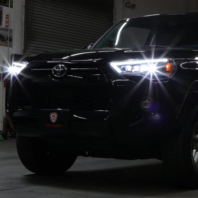 SPYDER Apex 14-20 Toyota 4Runner High-Power LED Module Headlights - Black (PRO-YD-T4R14AP-SEQ-BK) 5088697