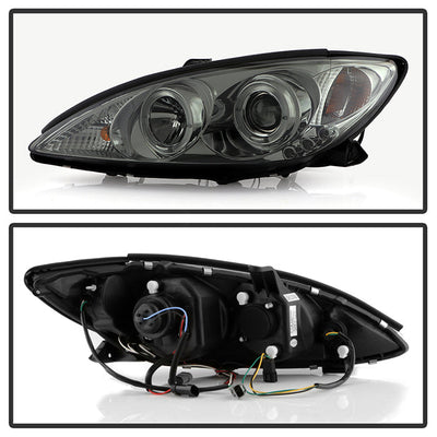 Spyder Toyota Camry 02-06 Projector Headlights LED Halo LED Smoke High H1 Low H1 PRO-YD-TCAM02-HL-SM 5064325
