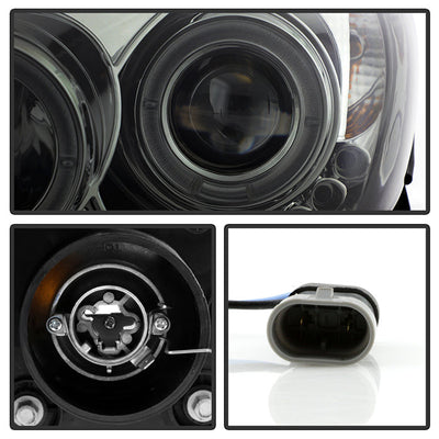 Spyder Toyota Camry 02-06 Projector Headlights LED Halo LED Smoke High H1 Low H1 PRO-YD-TCAM02-HL-SM 5064325