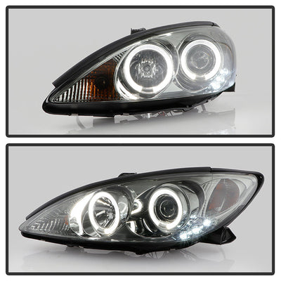 Spyder Toyota Camry 02-06 Projector Headlights LED Halo LED Smoke High H1 Low H1 PRO-YD-TCAM02-HL-SM 5064325