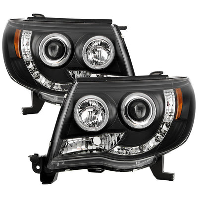 Spyder Toyota Tacoma 05-11 Projector Headlights LED Halo LED Black High H1 Low H1 PRO-YD-TT05-HL-BK 5011916