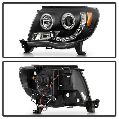 Spyder Toyota Tacoma 05-11 Projector Headlights LED Halo LED Black High H1 Low H1 PRO-YD-TT05-HL-BK 5011916