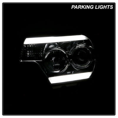 Spyder Toyota Tacoma 12-16 Projector Headlights Light Bar DRL Smoke PRO-YD-TT12-LBDRL-SM 5081728