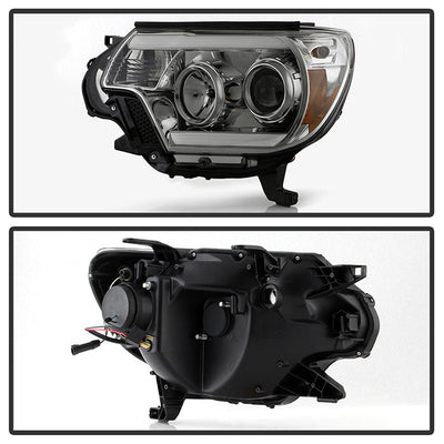 Spyder Toyota Tacoma 12-16 Projector Headlights Light Bar DRL Smoke PRO-YD-TT12-LBDRL-SM 5081728