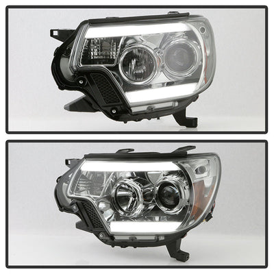 Spyder Toyota Tacoma 12-16 Projector Headlights Light Bar DRL Smoke PRO-YD-TT12-LBDRL-SM 5081728