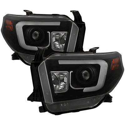 Spyder Toyota Tundra 2014-2016 Projector Headlights Light Bar DRL Black Smoke PRO-YD-TTU14-DRL-BSM 5080165