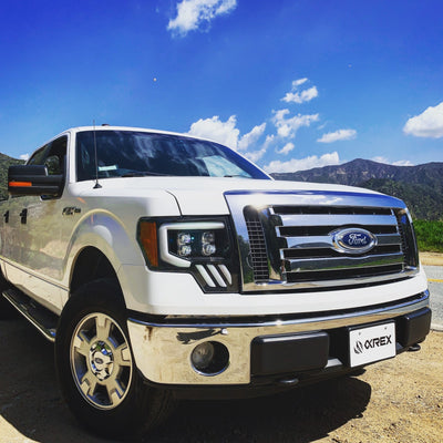 AlphaRex 09-14 Ford F150 NOVA-Series LED Projector Headlights Black