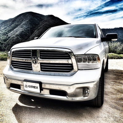 AlphaRex 09-18 Ram Truck NOVA-Series LED Projector Headlights Chrome