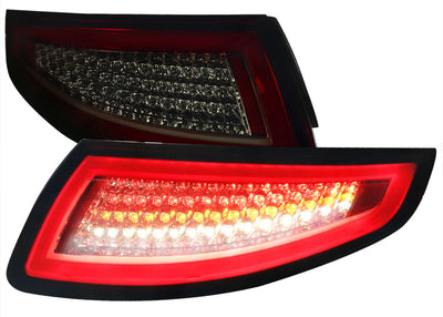 Spec-D 05-08 Porsche 997 911 LED Tail Light Red Smoked