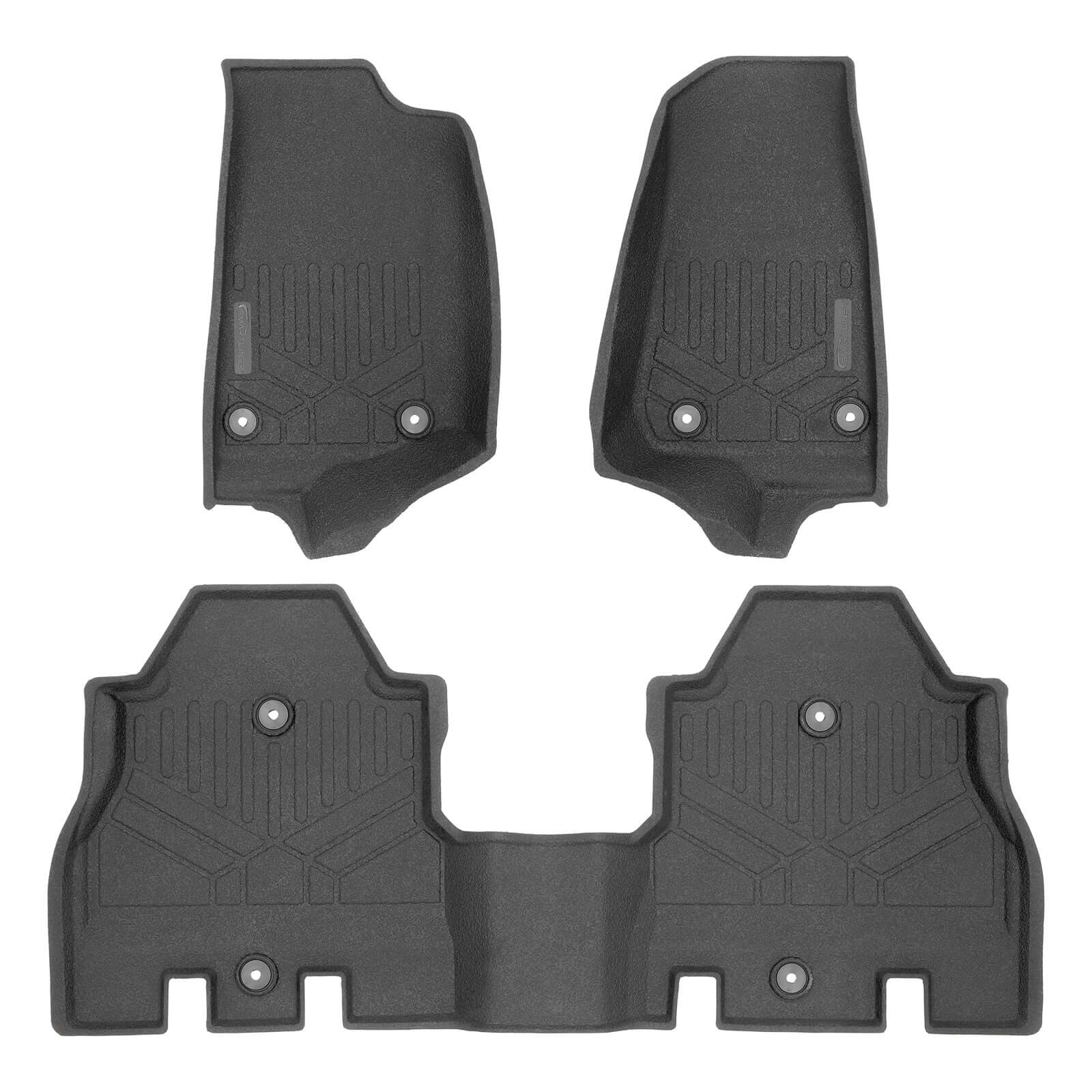 SMARTLINER Floor Liners for 2018-2020 Jeep Wrangler (2 Door Models)