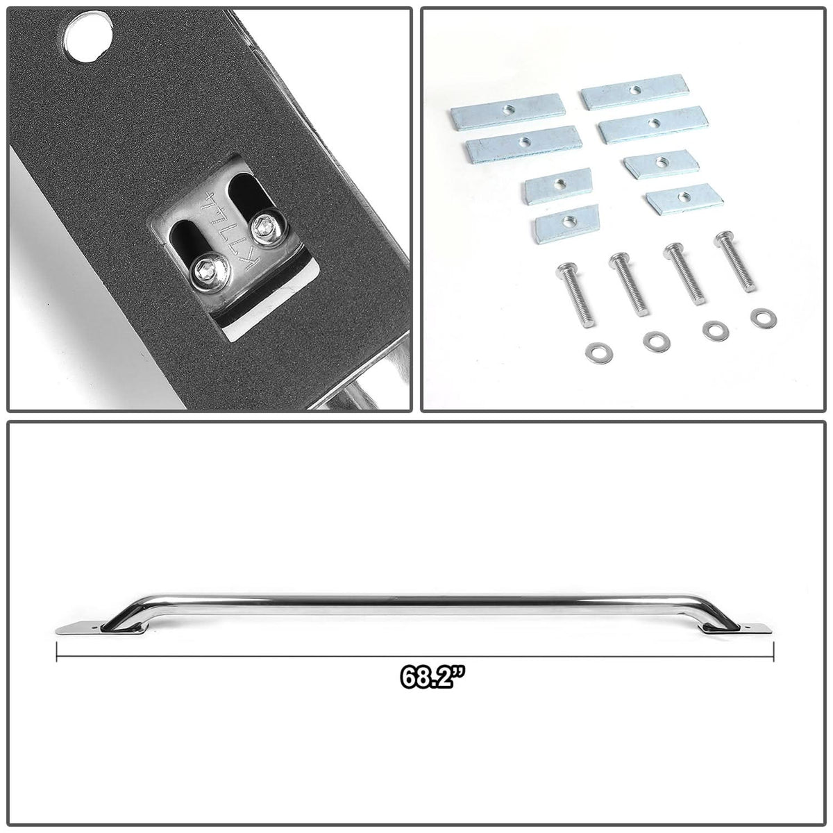 2014-2017 Chevrolet Silverado GMC Sierra 6.5FT Bed Rails Chrome