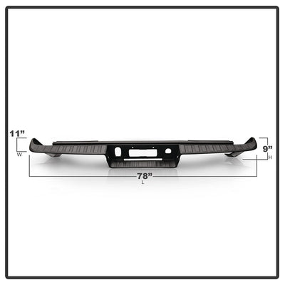 SPYDER xTune 14-18 Chevy 1500/GMC Sierra 1500 Rear Bumper Step Pad (RB-CS14-1500-SP) 9048777
