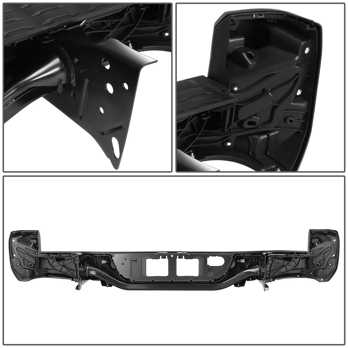 2016-2023 Toyota Tacoma Rear Bumper with Sensor Hole - Black
