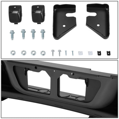 2007-2013 Toyota Tundra Rock Warrior Style Rear Bumper - Black