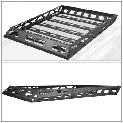Universal 55x41 Roof Cargo Basket - Black Steel Construction