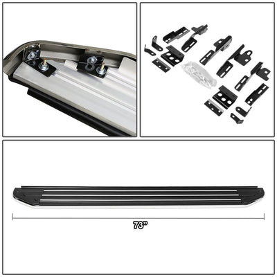 2011-2019 Ford Explorer 5.5" Aluminum Running Boards - Black