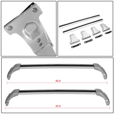 2017-2019 Cadillac XT5 Roof Rack Cross Bars - Silver